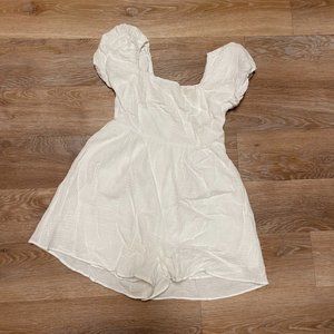 Pink Lily Puff Sleeve Romper